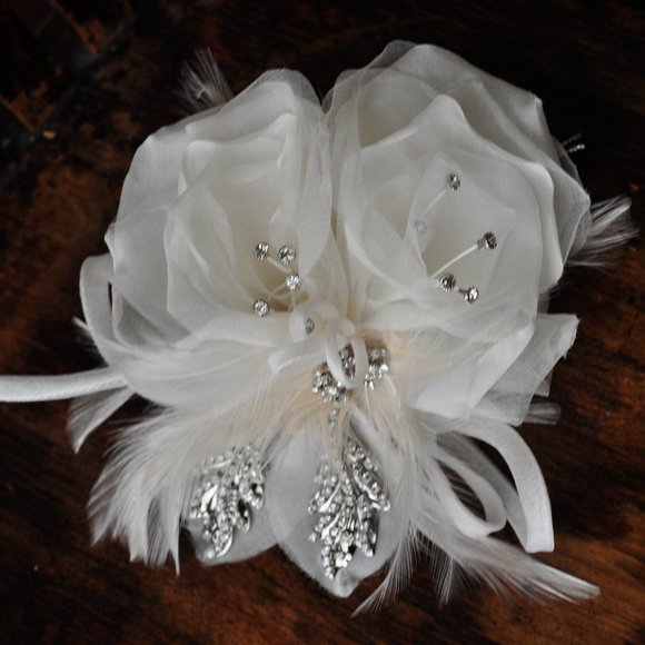 Maria Elena WEDDING Hair + Pin Combination Piece /  Swarovski Crystals main image 8